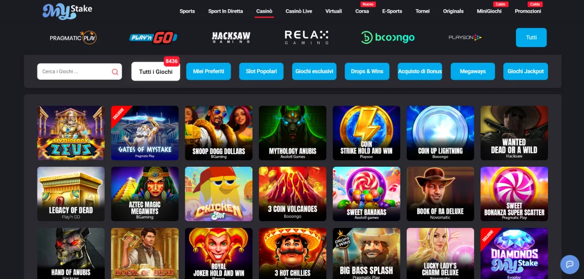 mystake casino giochi